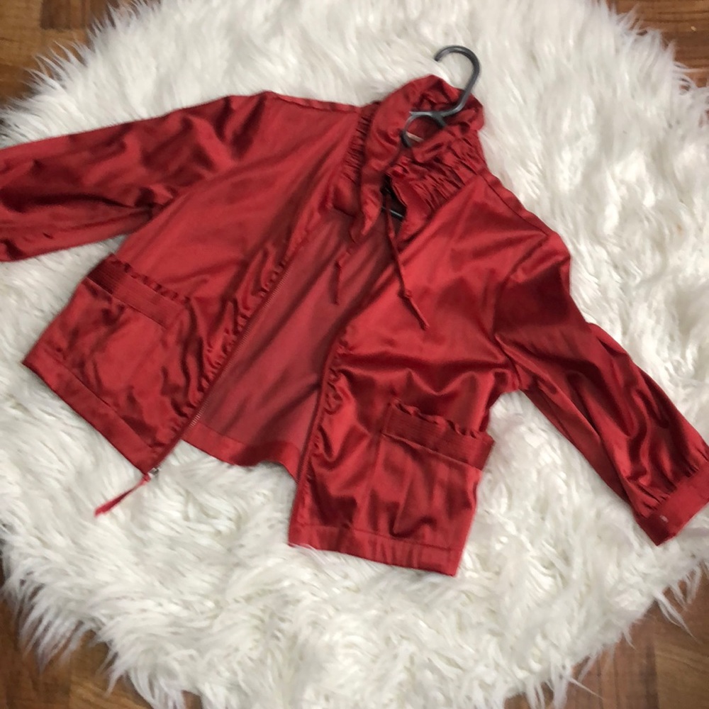 Elle pinkish red jacket